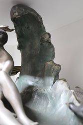 A Wonderful Spelter +amp Marble Group +quotSeasprite+quot By VAN DER VOORDOR