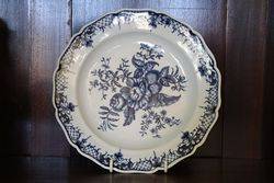 A Worcester Plate Decorated With The andquotPie Coneandquot Pattern C1775