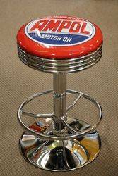 Adjustable GarageBar Stool Ampol Motor Oil 