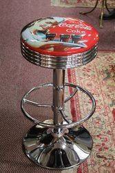 Adjustable GarageBar Stool Coca Cola 