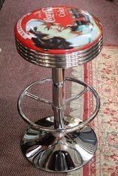 Adjustable GarageBar Stool Coca Cola 