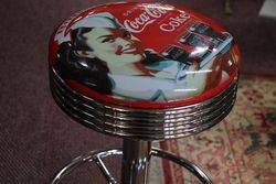 Adjustable GarageBar Stool Coca Cola 