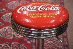 Adjustable GarageBar Stool Coca Cola  