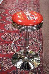 Adjustable GarageBar Stool Coca Cola  