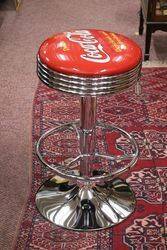 Adjustable GarageBar Stool Coca Cola  