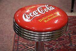 Adjustable GarageBar Stool Coca Cola  