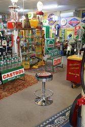 Adjustable GarageBar Stool Wakefield Castrol Motor Oil 