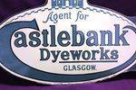 Agent For Castlebank Dyeworks Glasgow Enamel Post Mount Sign 