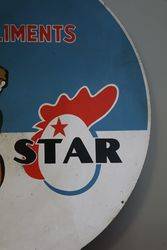 Aliments Star Tin Advertising Sign  