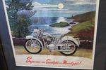 Ambassador Motorcycles Framed Shop Display Card