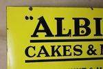 Antique Albion Farming Enamel Advertising Sign