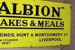 Antique Albion Farming Enamel Advertising Sign
