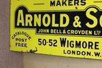 Antique Arnold + Sons Veterinary Enamel Sign