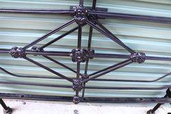 Antique Australian 4ft Single Iron Bed and Rails 