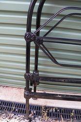 Antique Australian 4ft Single Iron Bed and Rails 