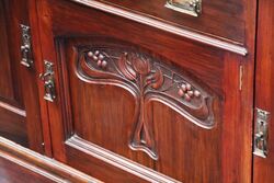 Antique Australian Cedar 3 Door Sideboard with Cabinet Top 