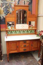 Antique Australian Marble Top Washstand 