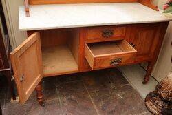 Antique Australian Marble Top Washstand 