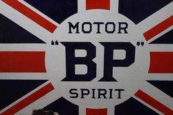 Antique BP Motor Spirit Double Sided Enamel Sign