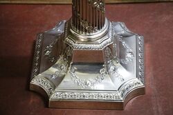 Antique Banquet Lamp on a Rare Corinthian Column 