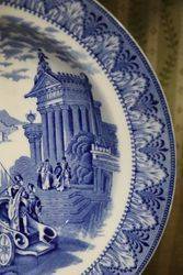 Antique Blue and White Cauldon Plate C1910 