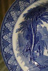 Antique Blue and White Cauldon Plate C1910 