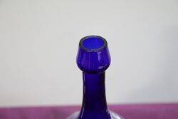 Antique Bristol Blue Mary Gregory Bottle Vase  