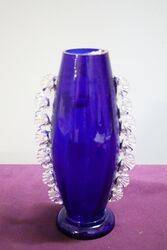 Antique Bristol Blue Mary Gregory Vase  