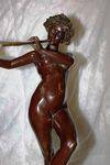 Antique Bronze of a Nude Maiden by A Cory