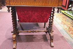 Antique C1870 English Sewing Table 
