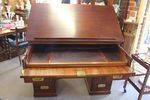 Antique C19th Mahogany Architects Desk