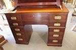 Antique C19th Mahogany Architects Desk