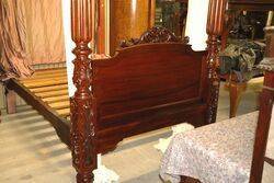 Antique Chanel Island Fourposter Mahogany Bed 