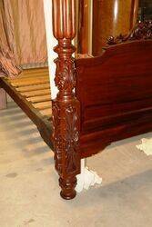 Antique Chanel Island Fourposter Mahogany Bed 