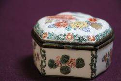 Antique Chantilly Porcelain Box 