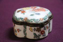 Antique Chantilly Porcelain Box 