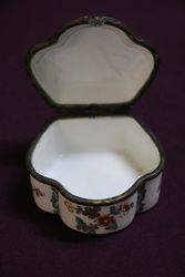 Antique Chantilly Porcelain Box 