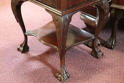Antique Chippendale Style Bedside Cabinet 