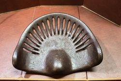 Antique Clean Skin Cast Iron Tractor Seat