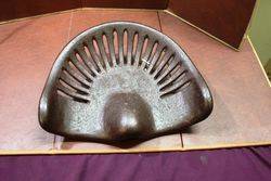 Antique Clean Skin Cast Iron Tractor Seat