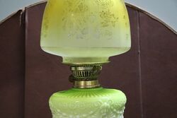 Antique Corinthian Column Oil Lamp Converted to Electric 