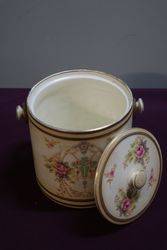 Antique Crown Devon Biscuit Barrel Fielding B C1915  