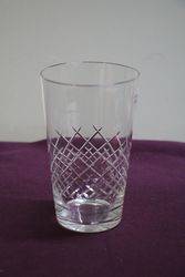 Antique Cut Glass Tumbler 