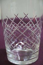 Antique Cut Glass Tumbler 