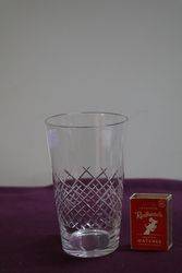 Antique Cut Glass Tumbler 