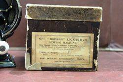 Antique Dorman Lock Stitch Sewing Machine C1890