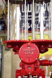 Antique EPEX Eiffel Tower Twin Cylinder Petrol Pump 