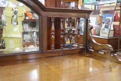 Antique Edwardian Mirror Back Parlour Cabinet