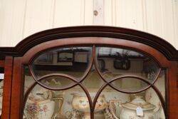 Antique Edwardian Walnut Display Cabinet  