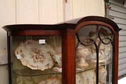 Antique Edwardian Walnut Display Cabinet  